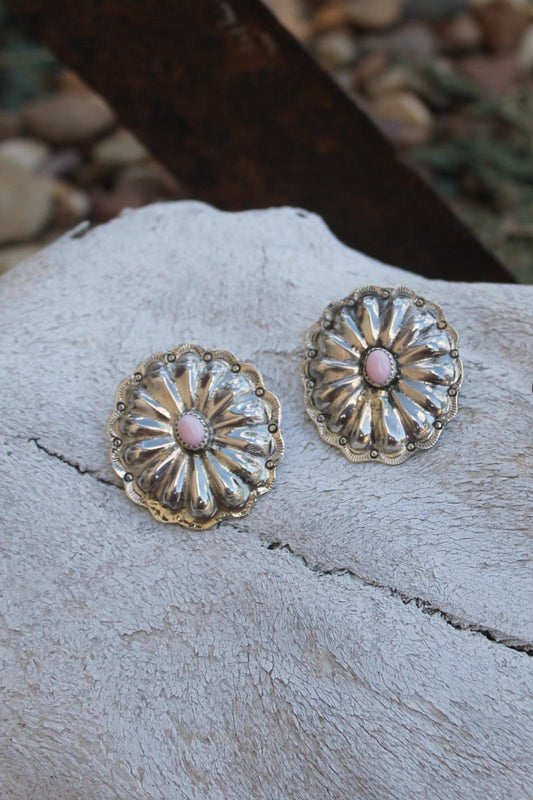Pink Conch Earring Concho 6x8