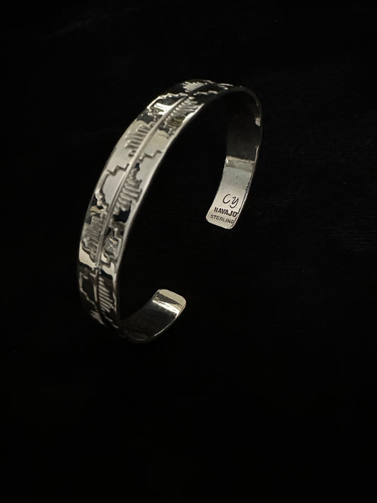 Silver Navajo Design Bracelet