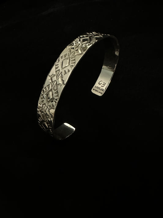 Silver Navajo Design Bracelet